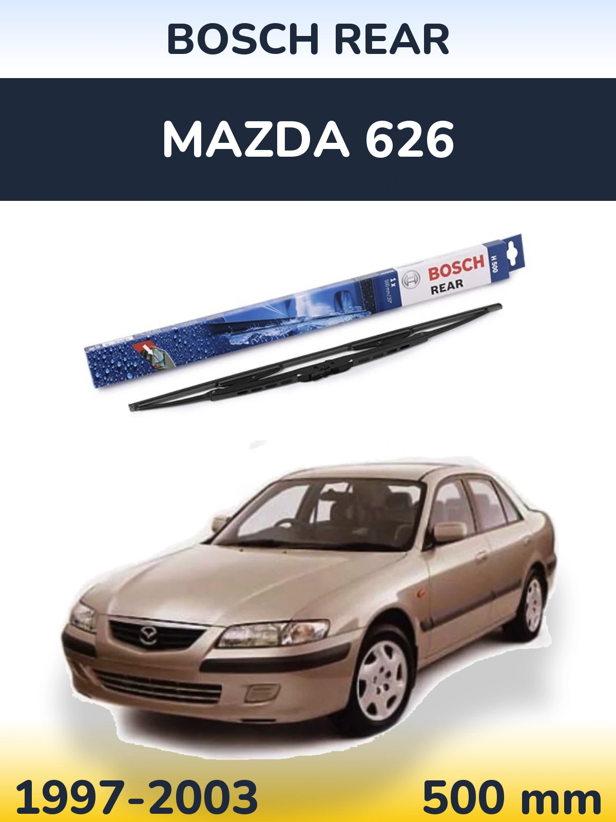 Tylna wycieraczka BOSCH Rear 500 mm do Mazda 626 1997-2003