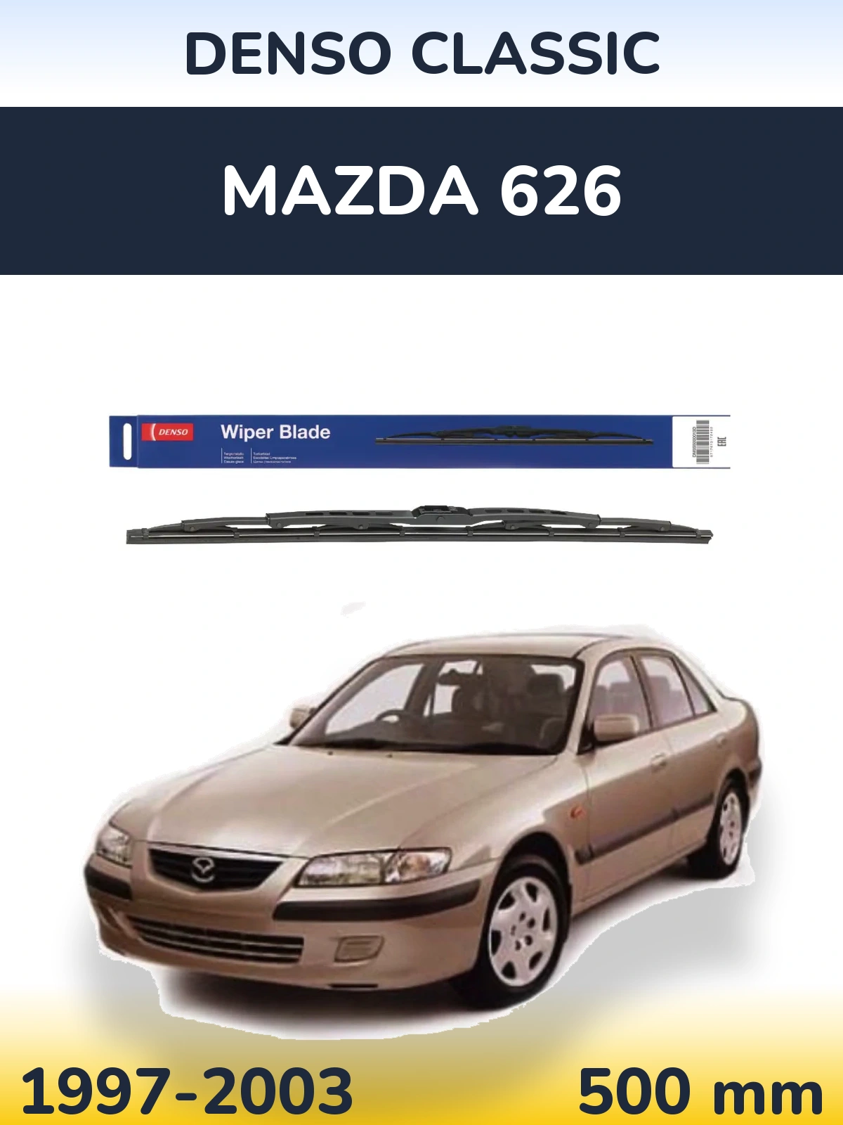 Tylna wycieraczka Denso Classic 500 mm do Mazda 626 1997-2003