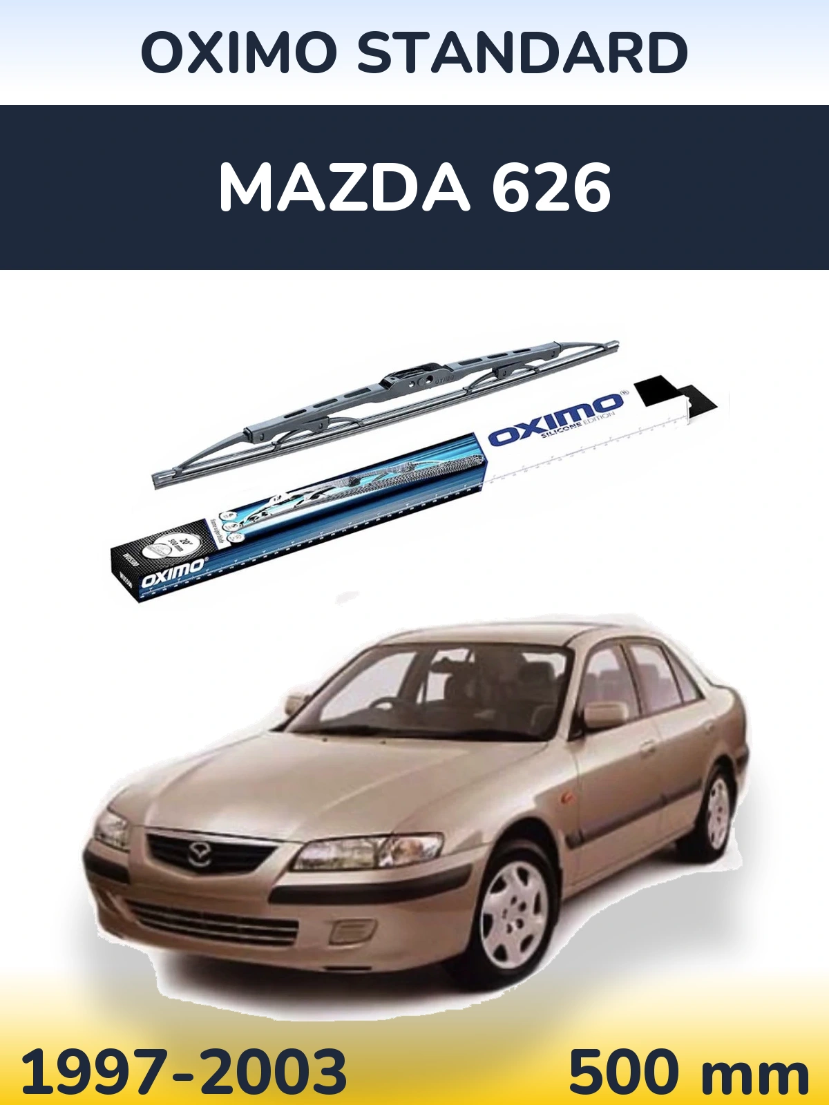 Tylna wycieraczka Oximo Standard 500 mm do Mazda 626 1997-2003