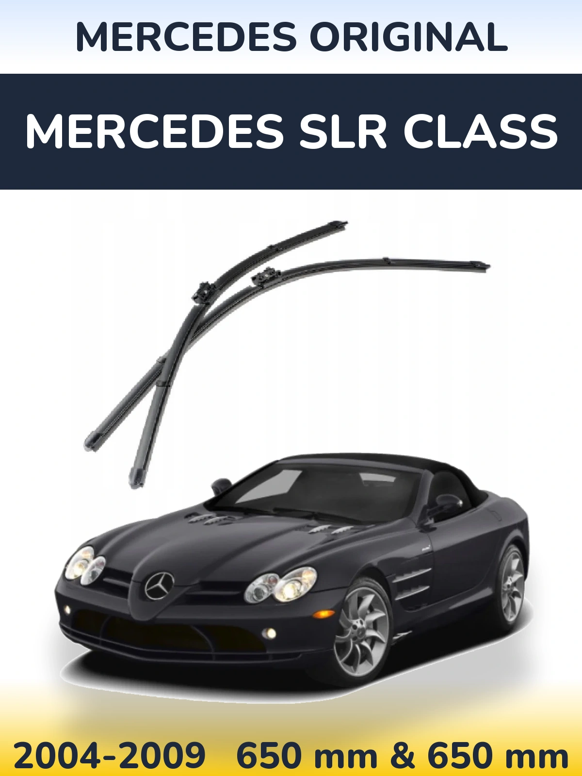Komplet przednich wycieraczek Mercedes OEM Mercedes Original 650 & 650 mm do Mercedes Klasa SLR 2004-2009