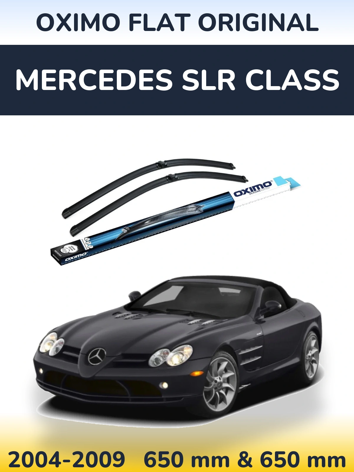 Komplet przednich wycieraczek Oximo Flat Original 650 & 650 mm do Mercedes Klasa SLR 2004-2009