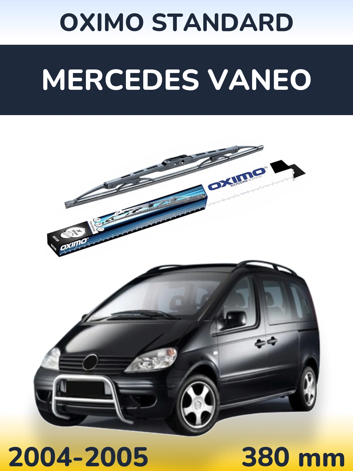 Tylna wycieraczka Oximo Standard 375 mm do Mercedes Vaneo 2004-2005