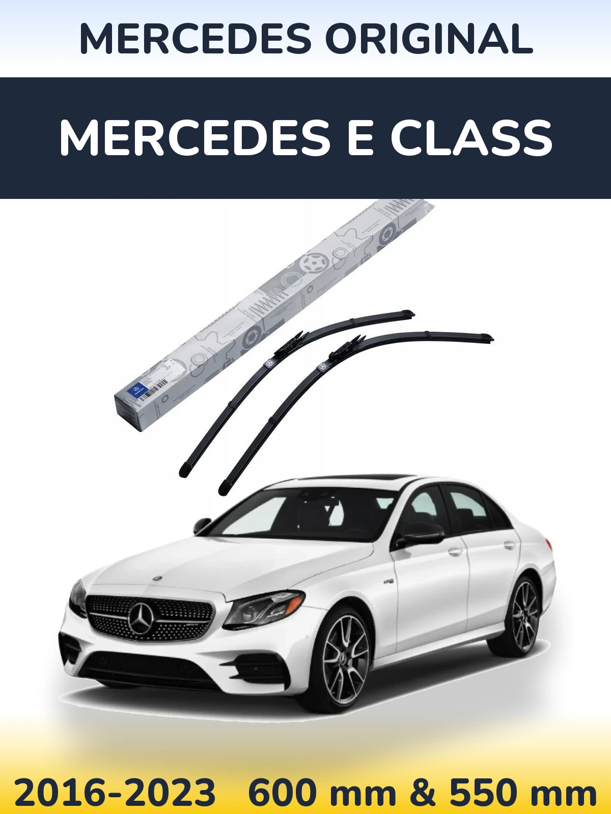 Комплект передних дворников Mercedes OEM Mercedes Original 600 & 550 мм для Mercedes E Class 2016-2023