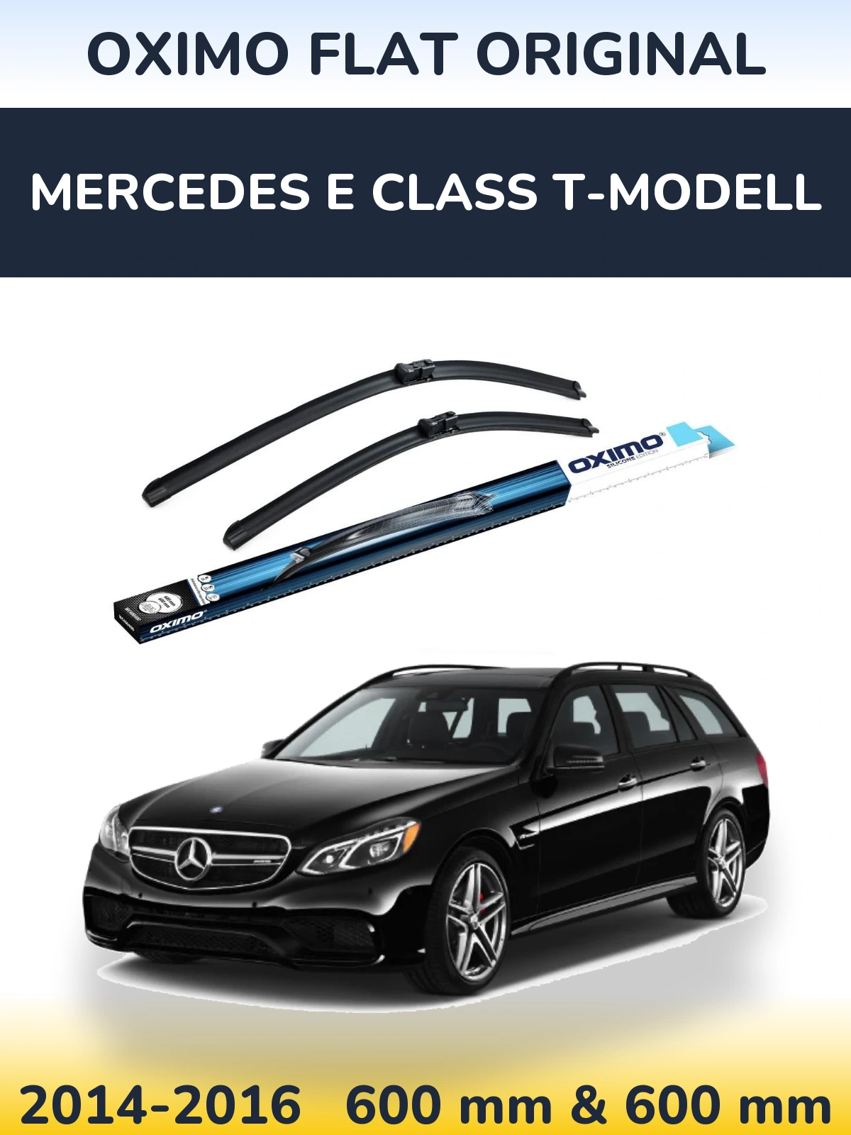 Komplet przednich wycieraczek Oximo Flat Original 600 & 600 mm do Mercedes Klasa E T-Modell 2014-2016
