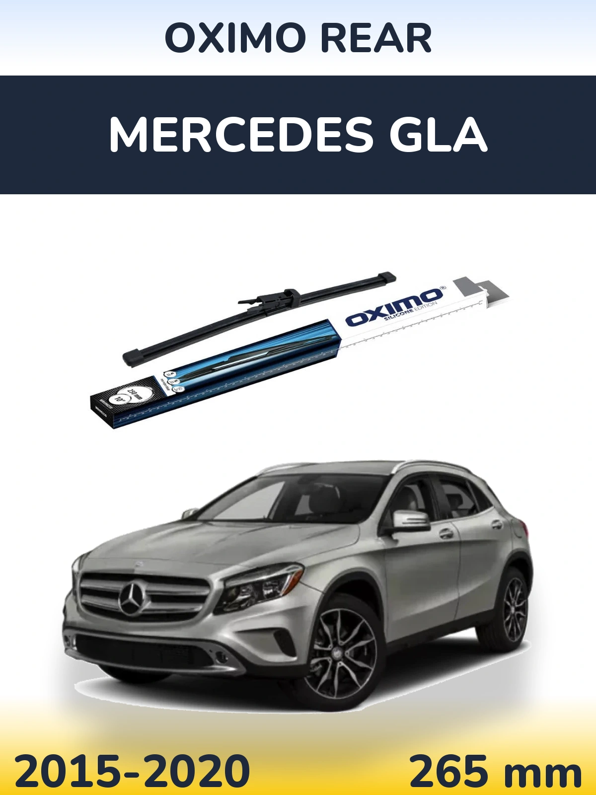 Rear wiper blade Oximo Rear 250 mm for Mercedes GLA 2015-2020