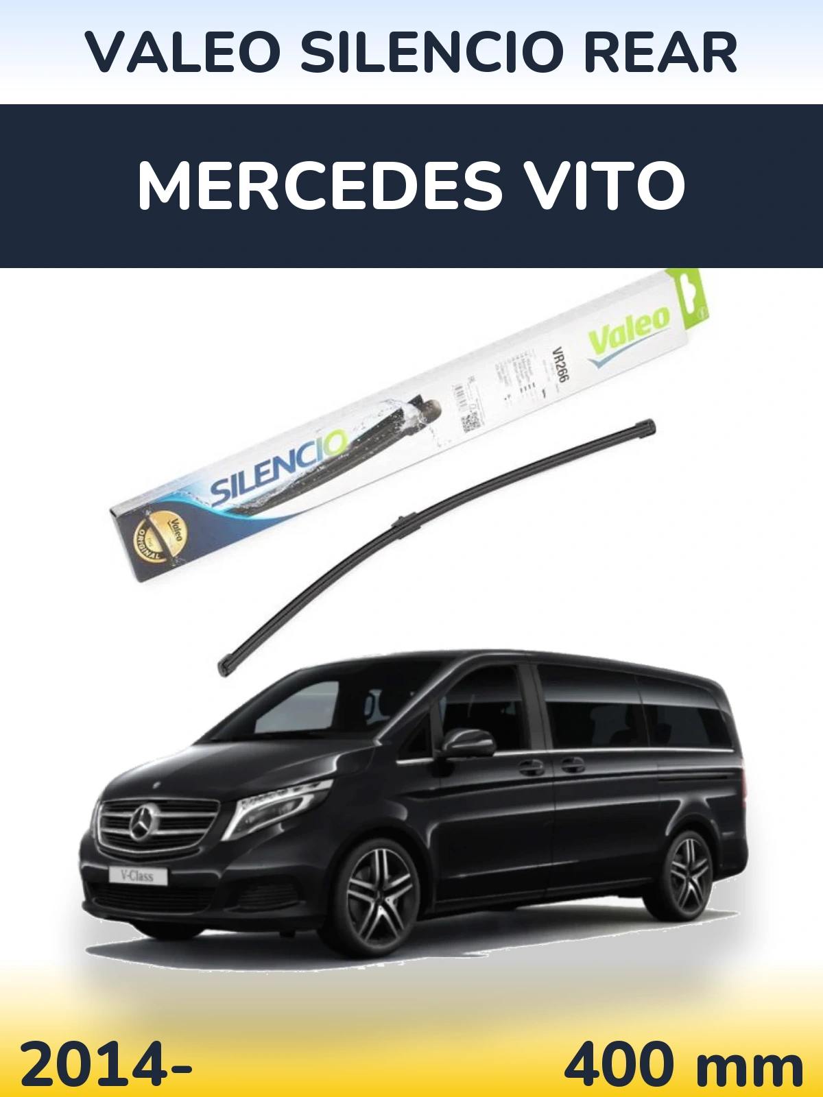 Tylna wycieraczka Valeo Silencio Rear 400 mm do Mercedes Vito 2014-2026