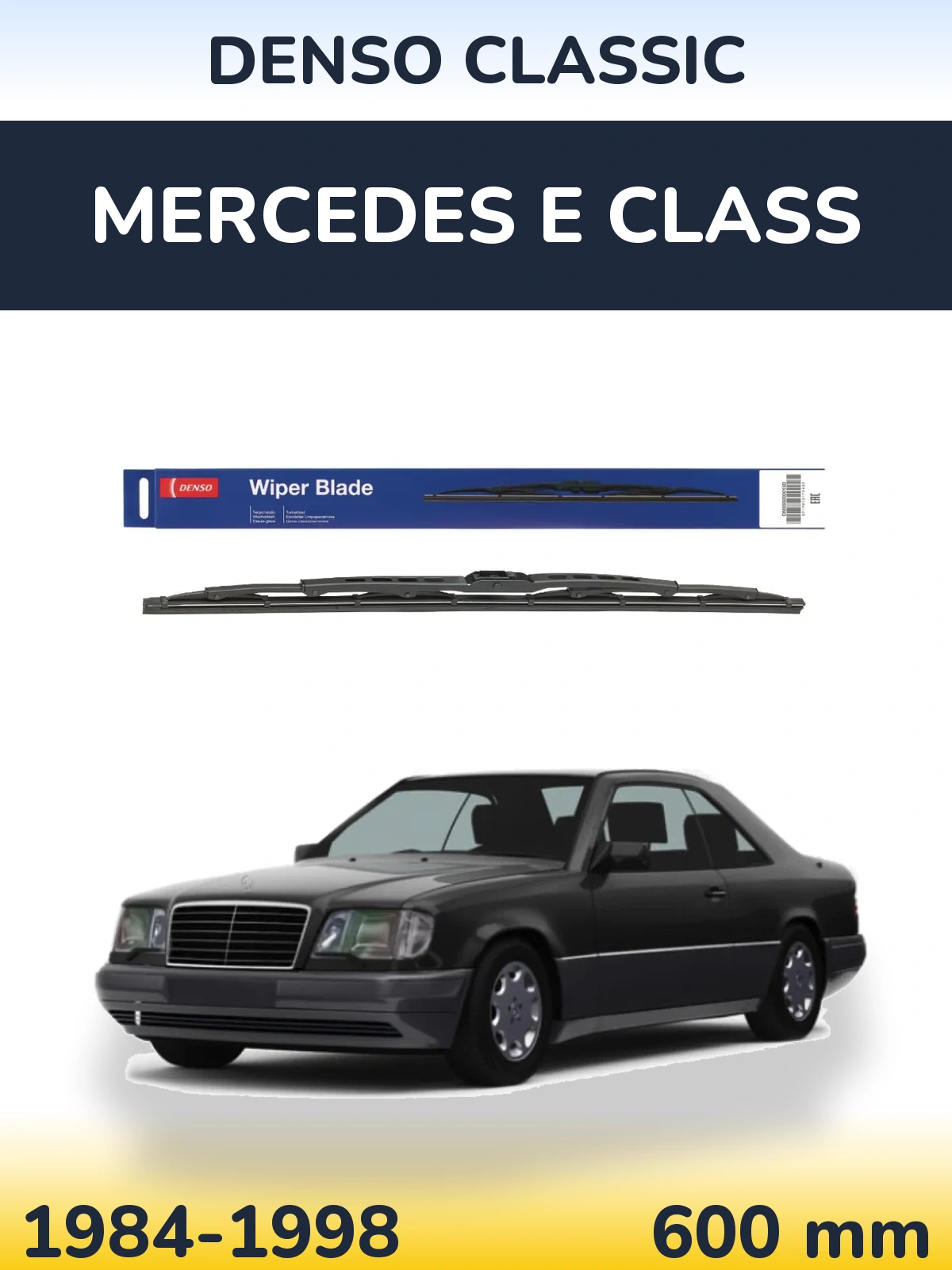 Передний дворник Denso Classic 600 мм для Mercedes E Class 1984-1998