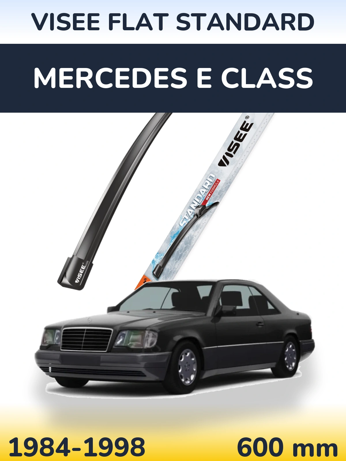 Передний дворник VISEE FLAT STANDARD 600 мм для Mercedes E Class 1984-1998