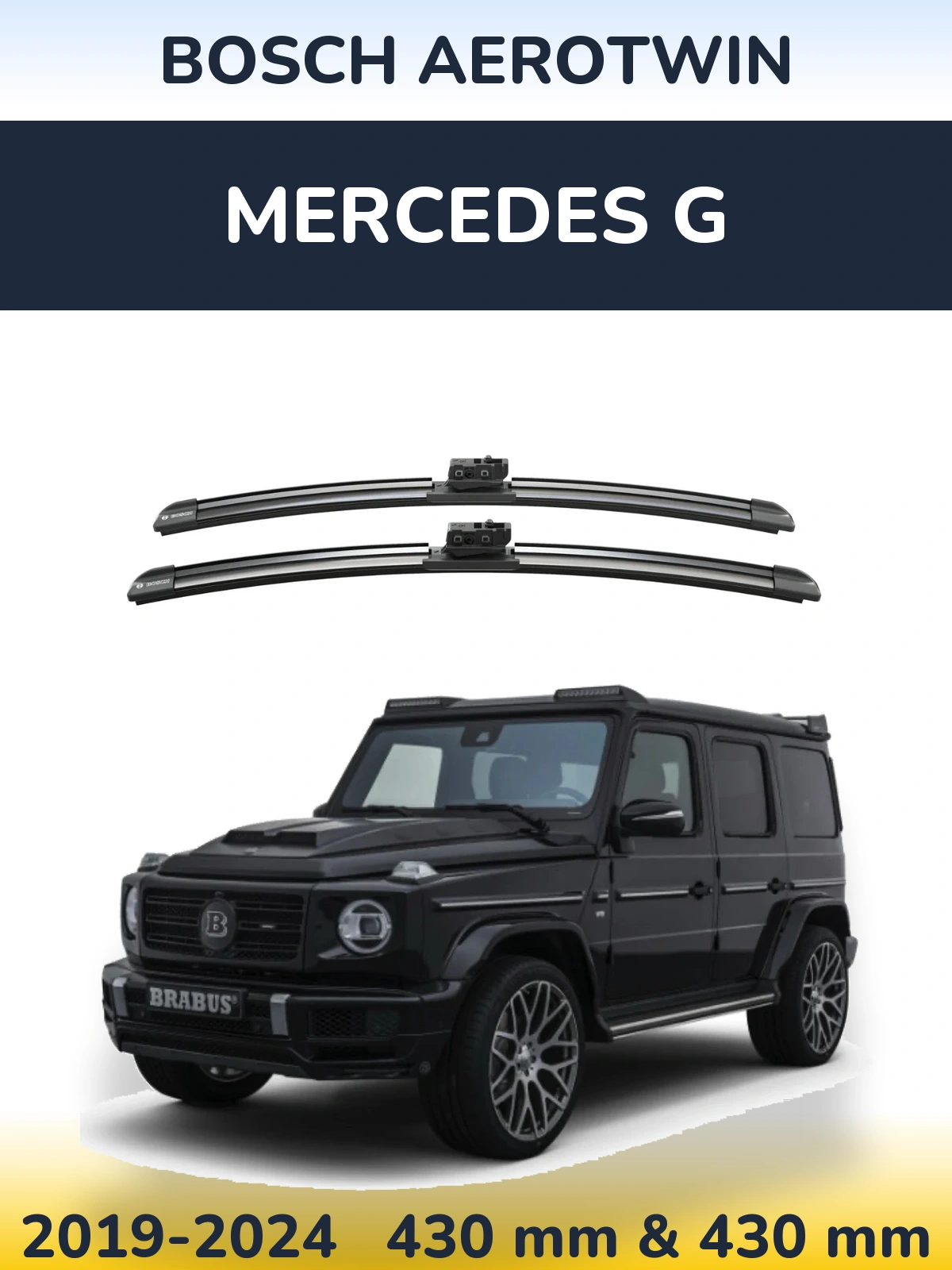 Komplet przednich wycieraczek BOSCH AeroTwin 425 & 425 mm do Mercedes G 2019-2024