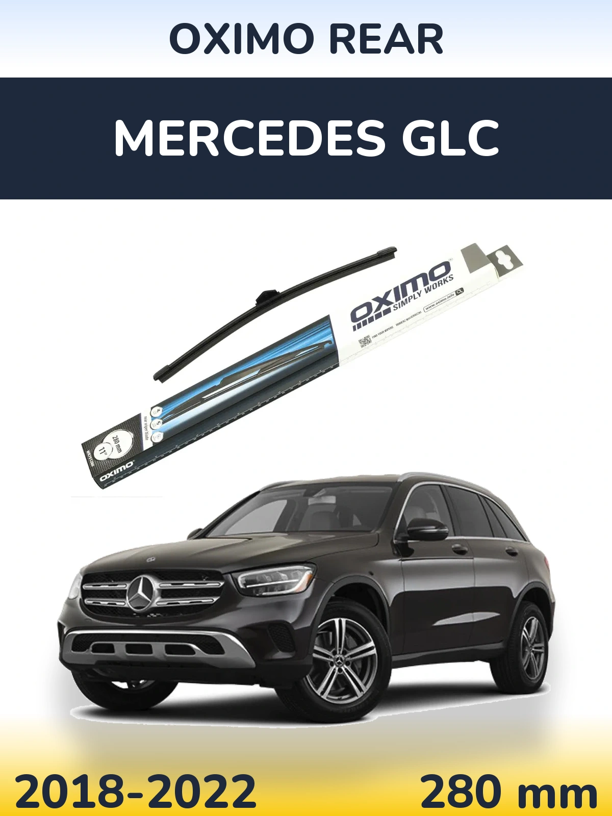Задний дворник Oximo Rear 280 мм для Mercedes GLC 2018-2022