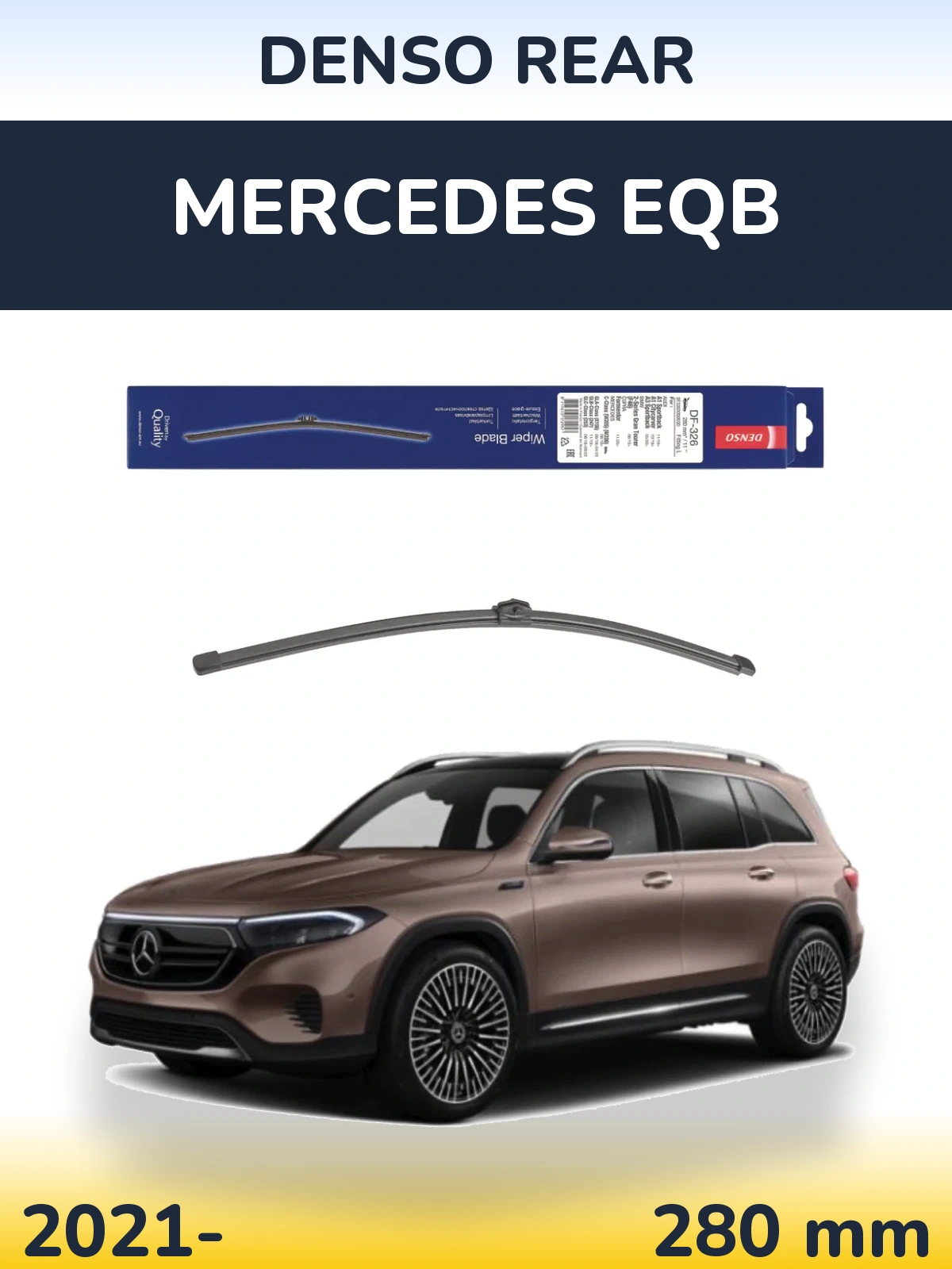 Tylna wycieraczka Denso Rear 285 mm do Mercedes EQB 2021-2026
