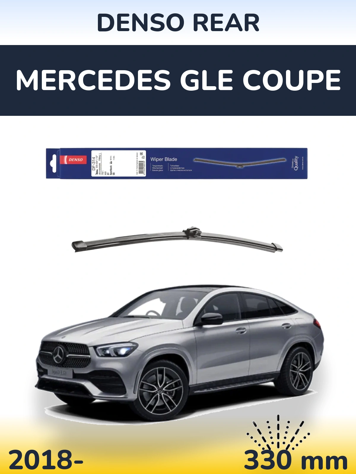 Tylna wycieraczka Denso Rear 320 mm do Mercedes GLE Coupe 2018-2026