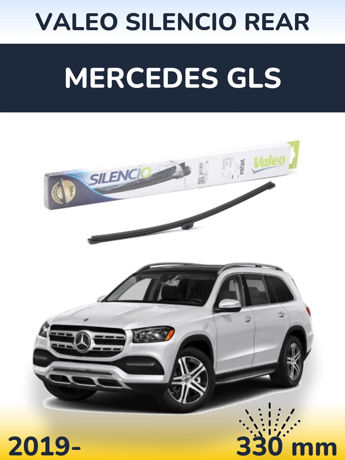 Tylna wycieraczka Valeo Silencio Rear 320 mm do Mercedes GLS 2019-2026