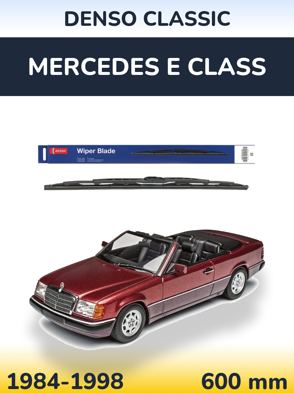 Przednia wycieraczka Denso Classic 600 mm do Mercedes Klasa E 1984-1998