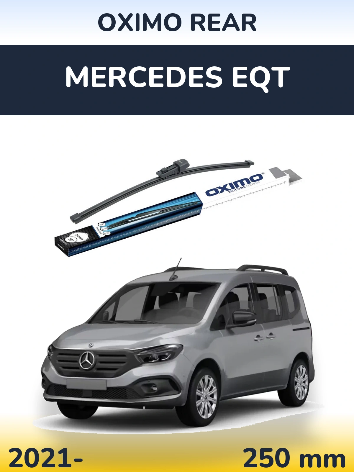 Rear wiper blade Oximo Rear 250 mm for Mercedes EQT 2021-2026