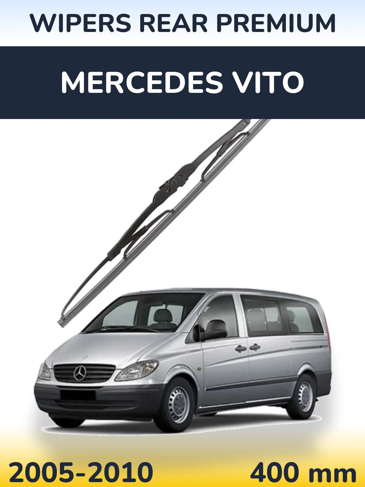 Tylna wycieraczka WIPERS REAR PREMIUM 400 mm do Mercedes Vito 2005-2010