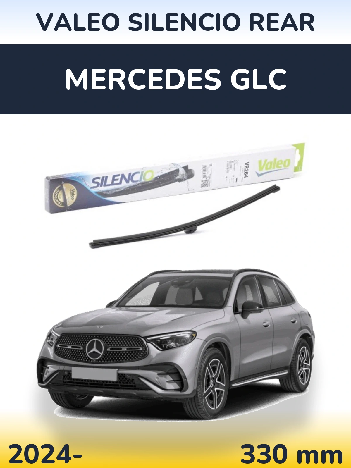 Rear wiper blade Valeo Silencio Rear 320 mm for Mercedes GLC 2024-2026