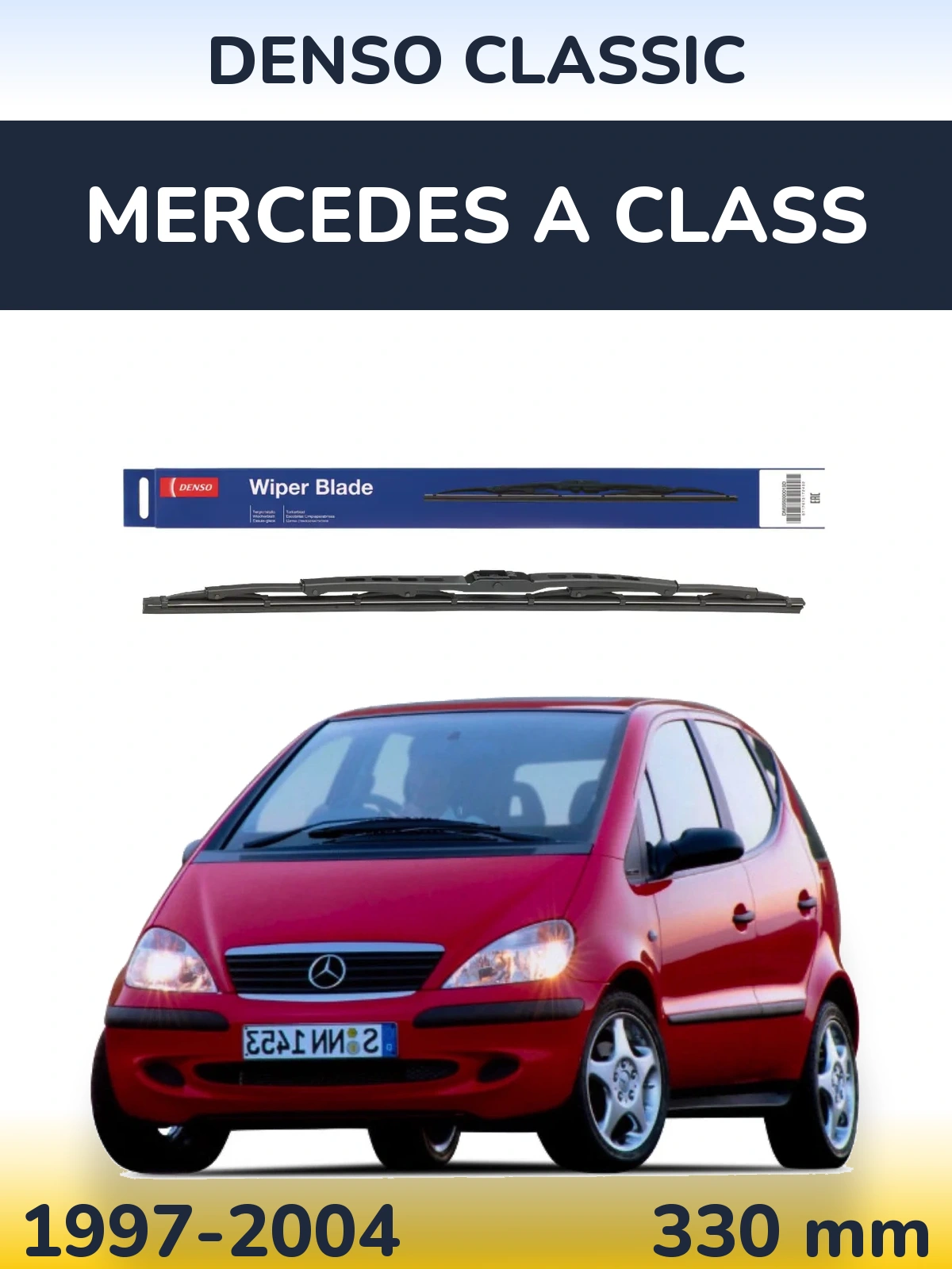 Tylna wycieraczka Denso Classic 330 mm do Mercedes Klasa A 1997-2004
