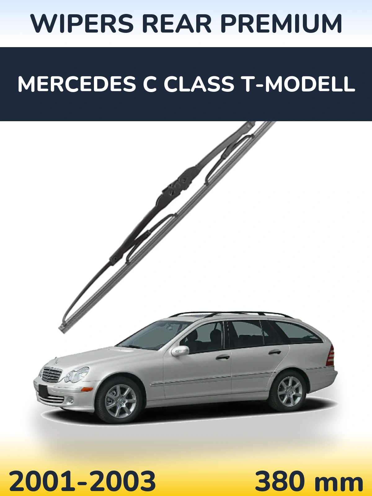 Tylna wycieraczka WIPERS REAR PREMIUM 380 mm do Mercedes Klasa C T-Modell 2001-2003