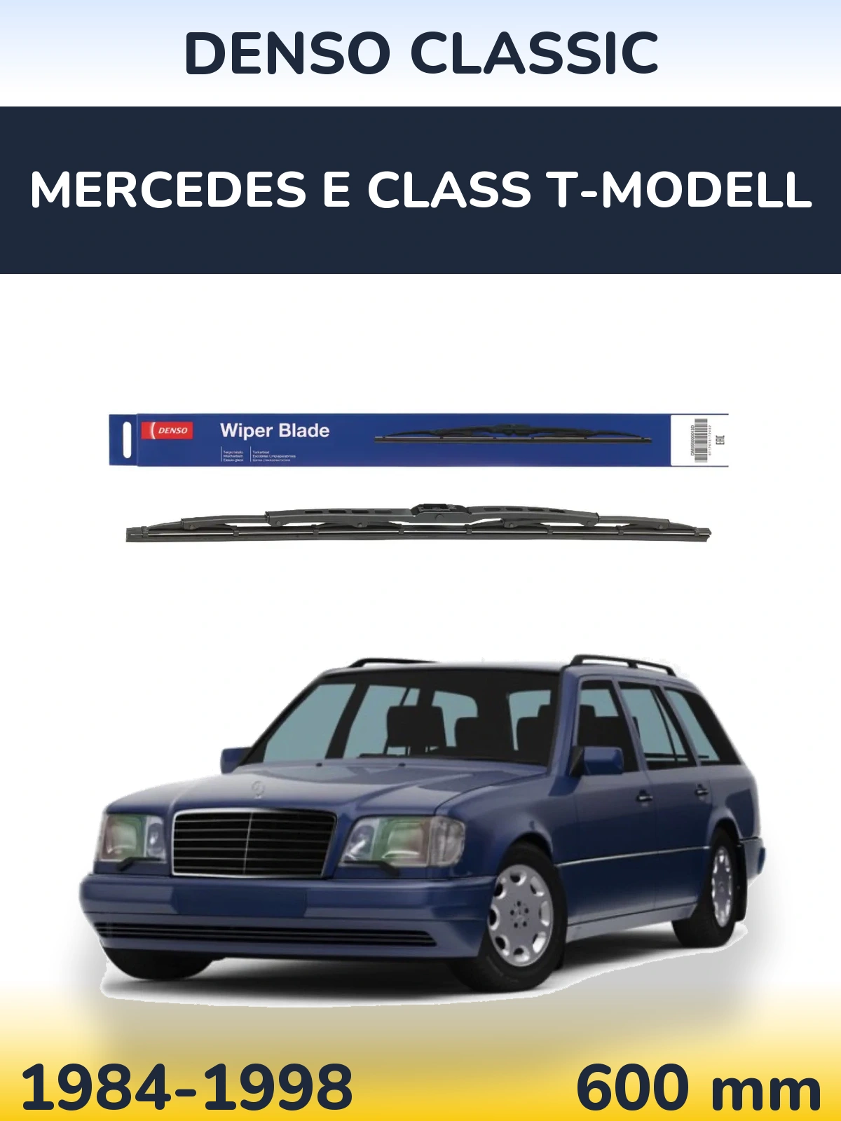 Передний дворник Denso Classic 600 мм для Mercedes E Class T-Модельl 1984-1998