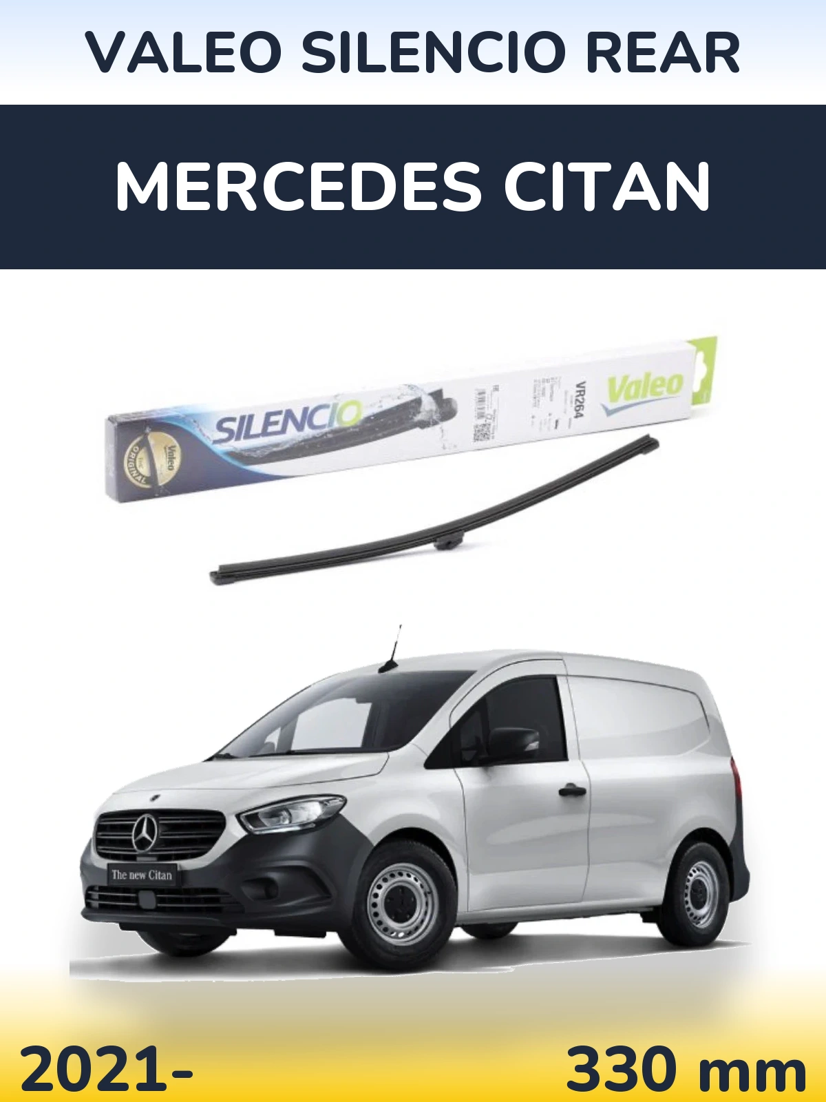 Tylna wycieraczka Valeo Silencio Rear 320 mm do Mercedes Citan 2021-2026