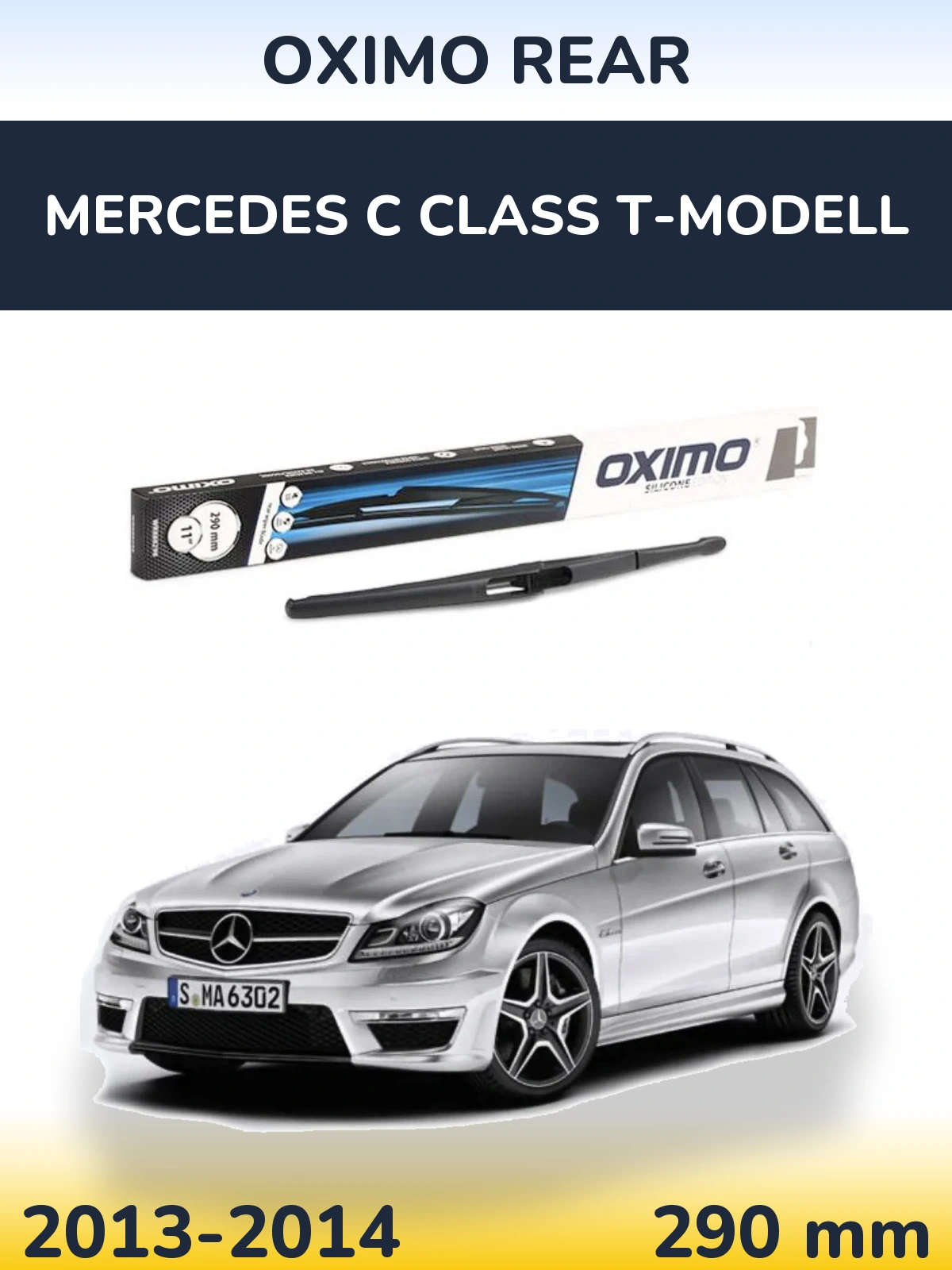 Задний дворник Oximo Rear 290 мм для Mercedes C Class T-Модельl 2013-2014
