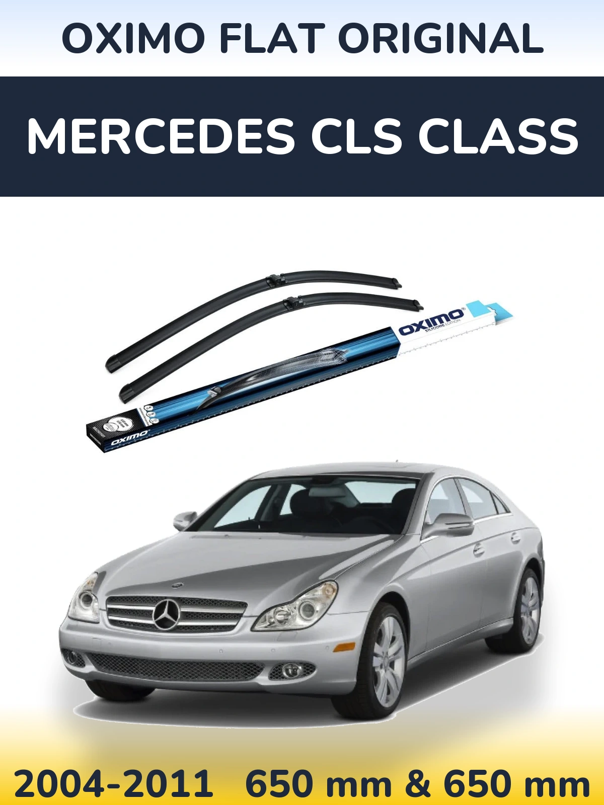 Komplet przednich wycieraczek Oximo Flat Original 650 & 650 mm do Mercedes Klasa CLS 2004-2011