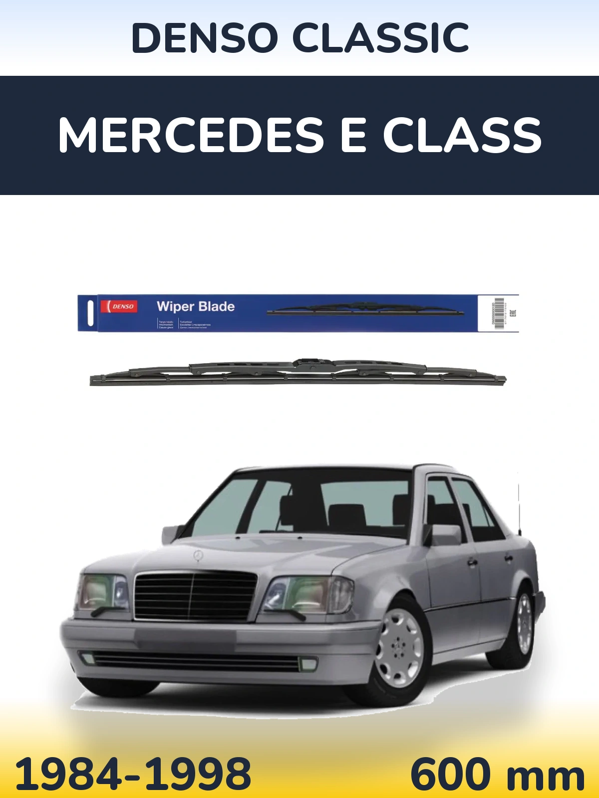 Przednia wycieraczka Denso Classic 600 mm do Mercedes Klasa E 1984-1998