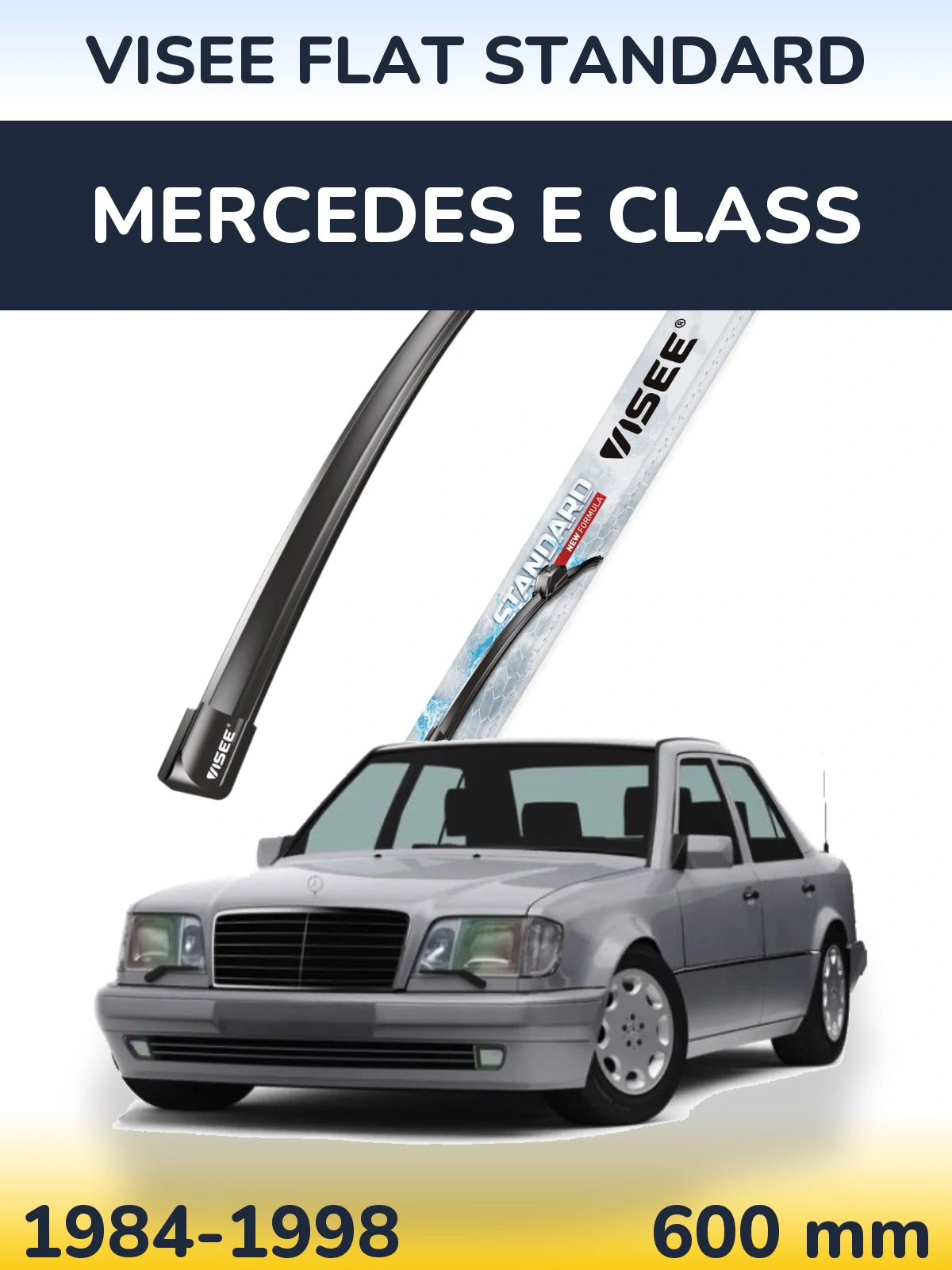 Передний дворник VISEE FLAT STANDARD 600 мм для Mercedes E Class 1984-1998