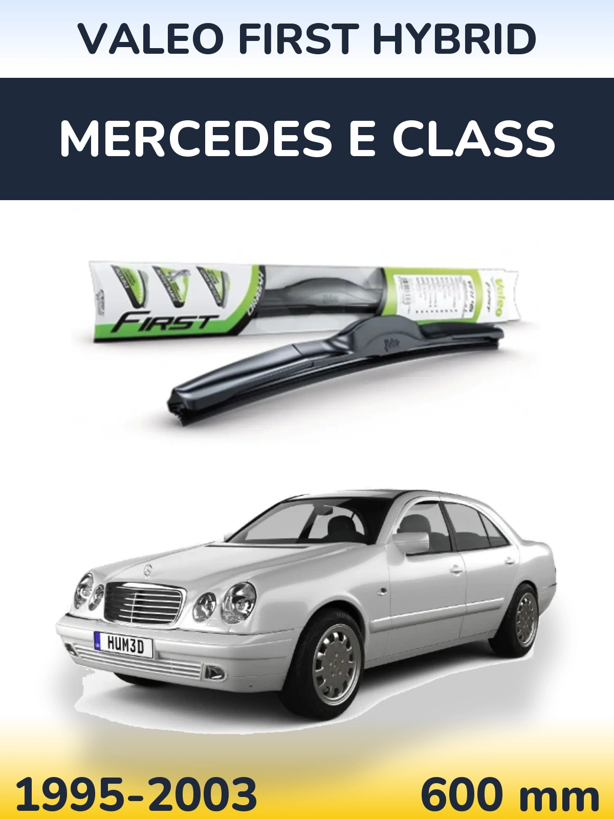 Przednia wycieraczka Valeo First Hybrid 600 mm do Mercedes Klasa E 1995-2003