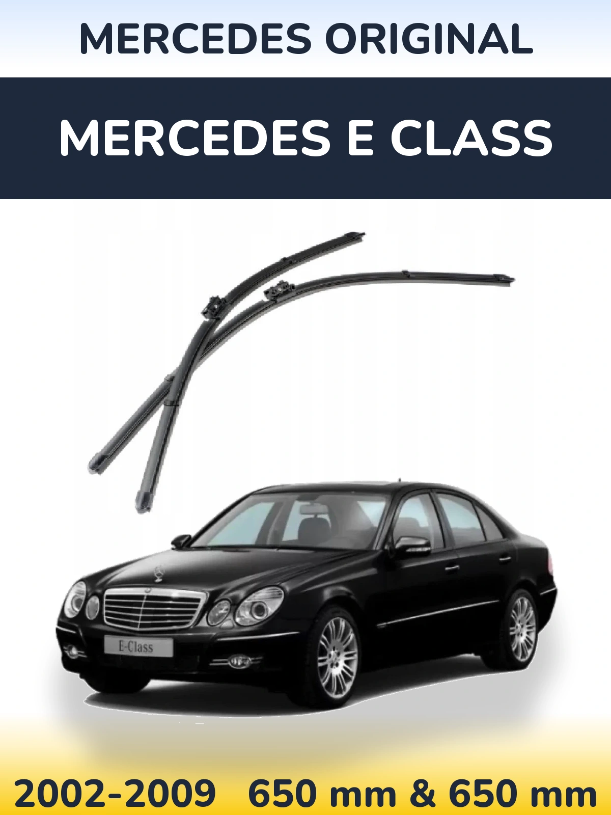 Komplet przednich wycieraczek Mercedes OEM Mercedes Original 650 & 650 mm do Mercedes Klasa E 2002-2009