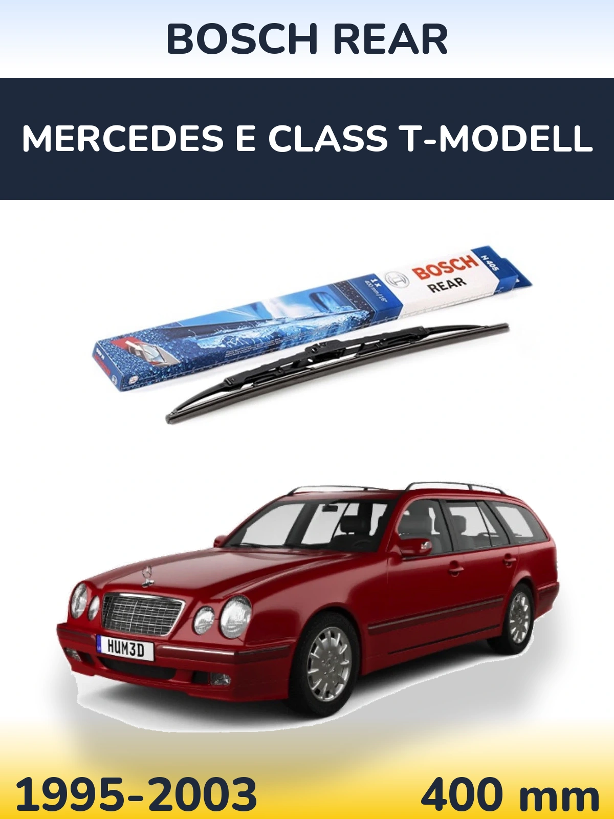 Задний дворник BOSCH Rear 380 мм для Mercedes E Class T-Модельl 1995-2003