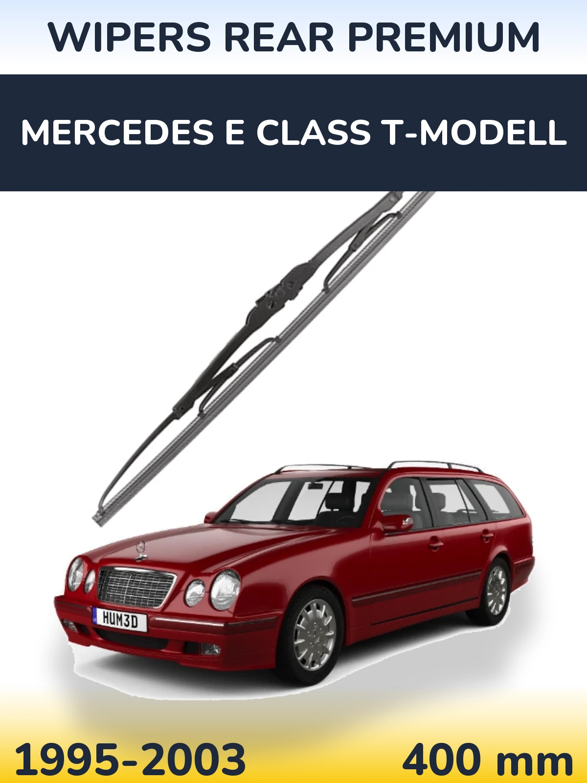 Rear wiper blade WIPERS REAR PREMIUM 400 mm for Mercedes E Class T-Modell 1995-2003