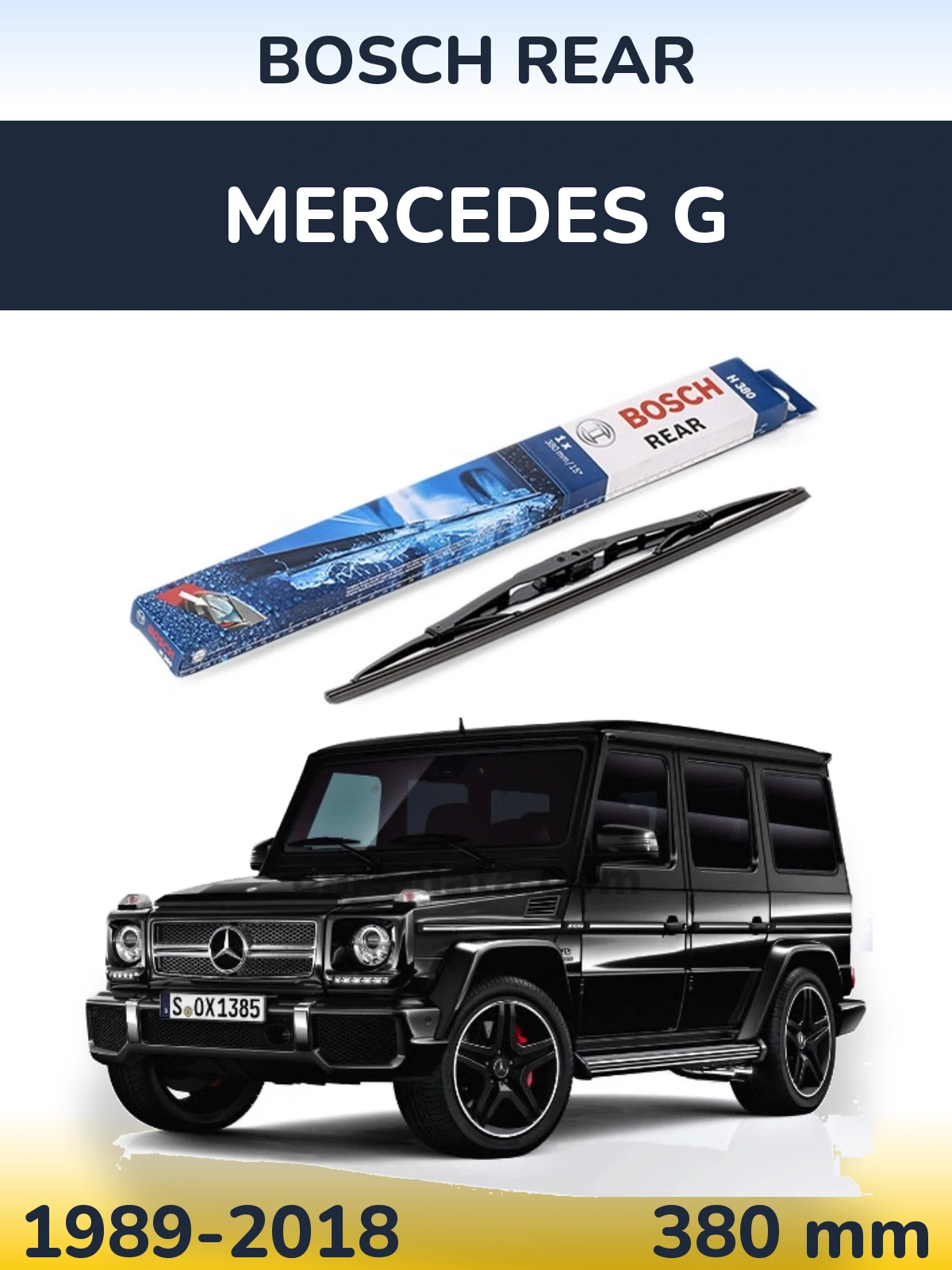 Tylna wycieraczka BOSCH Rear 380 mm do Mercedes G 1989-2018