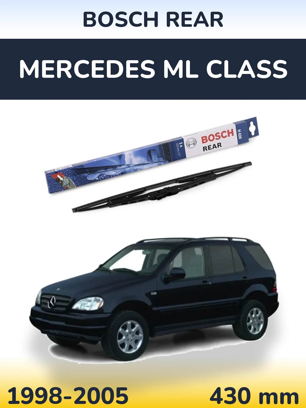 Задний дворник BOSCH Rear 425 мм для Mercedes ML Class 1998-2005