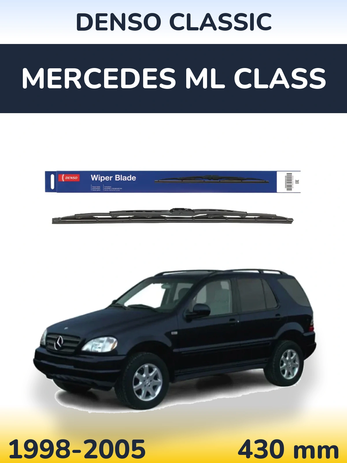 Tylna wycieraczka Denso Classic 430 mm do Mercedes Klasa ML 1998-2005