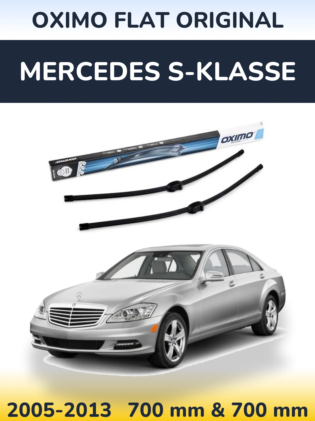 Komplet przednich wycieraczek Oximo Flat Original 650 & 650 mm do Mercedes S-Klasse 2005-2013