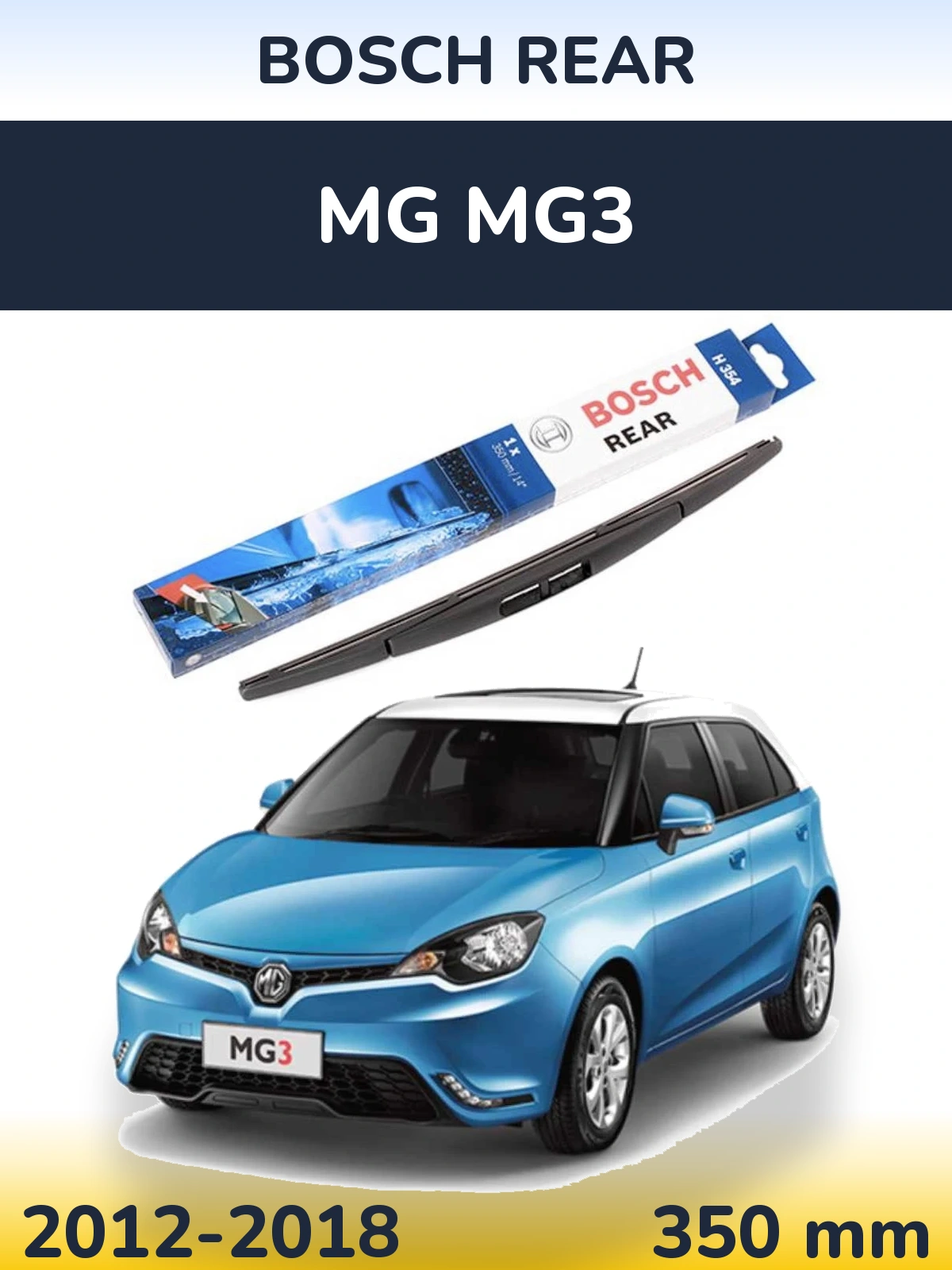 Tylna wycieraczka BOSCH Rear 350 mm do MG MG3 2012-2018