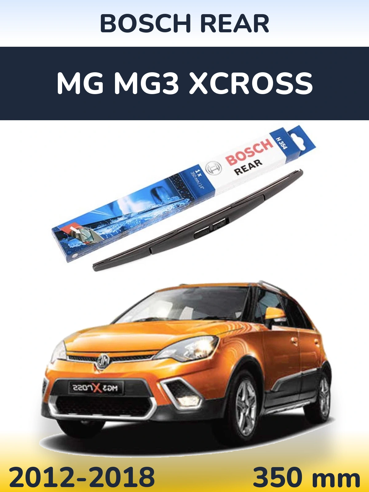 Tylna wycieraczka BOSCH Rear 350 mm do MG MG3 Xcross 2012-2018