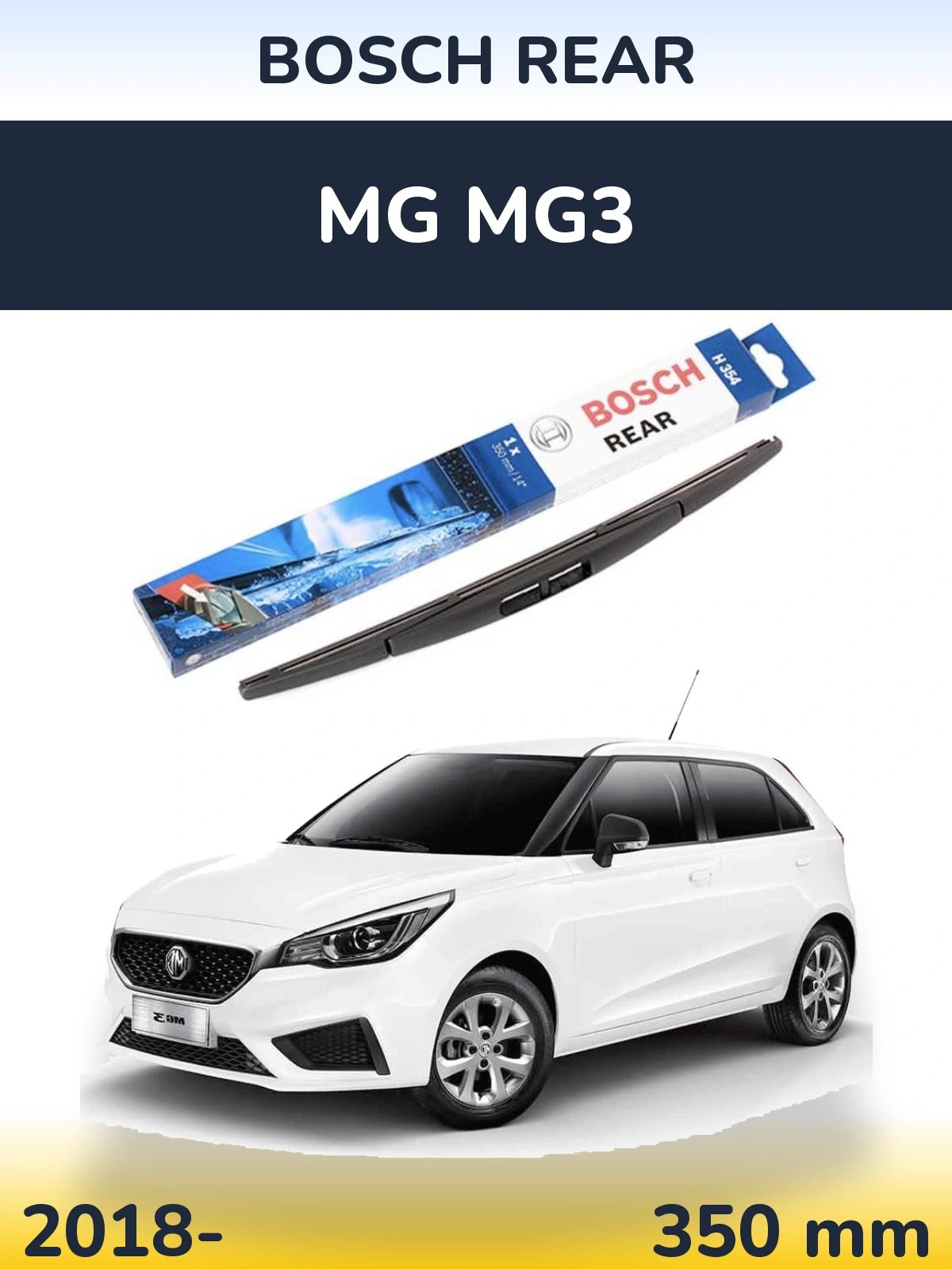 Tylna wycieraczka BOSCH Rear 350 mm do MG MG3 2018-2026