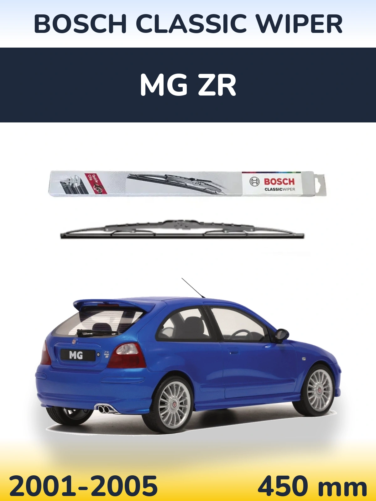 Tylna wycieraczka BOSCH Classic Wiper 450 mm do MG ZR 2001-2005