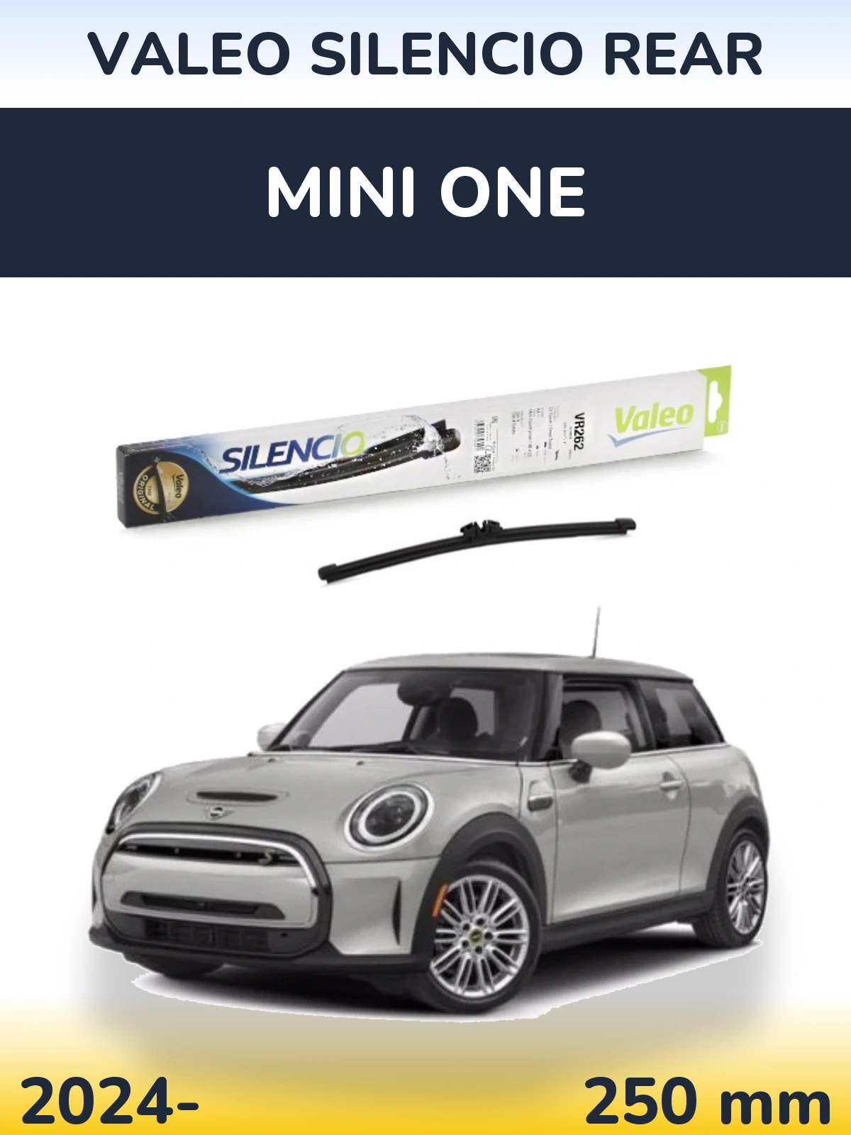 Задний дворник Valeo Silencio Rear 240 мм для MINI One 2024-2026