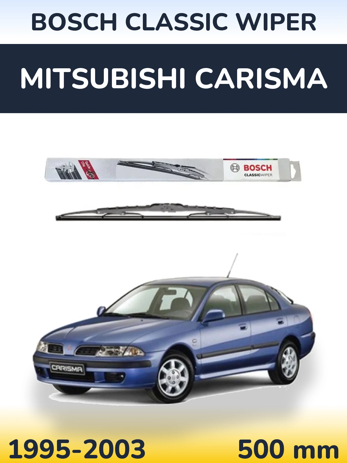 Tylna wycieraczka BOSCH Classic Wiper 500 mm do Mitsubishi Carisma 1995-2003
