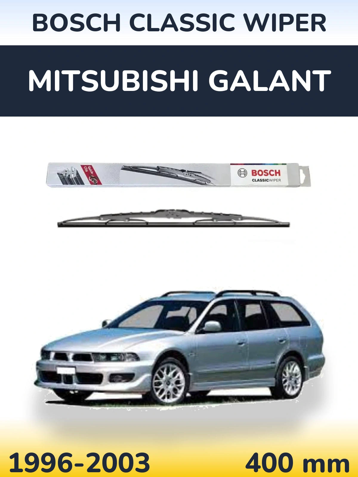 Tylna wycieraczka BOSCH Classic Wiper 400 mm do Mitsubishi Galant 1996-2003