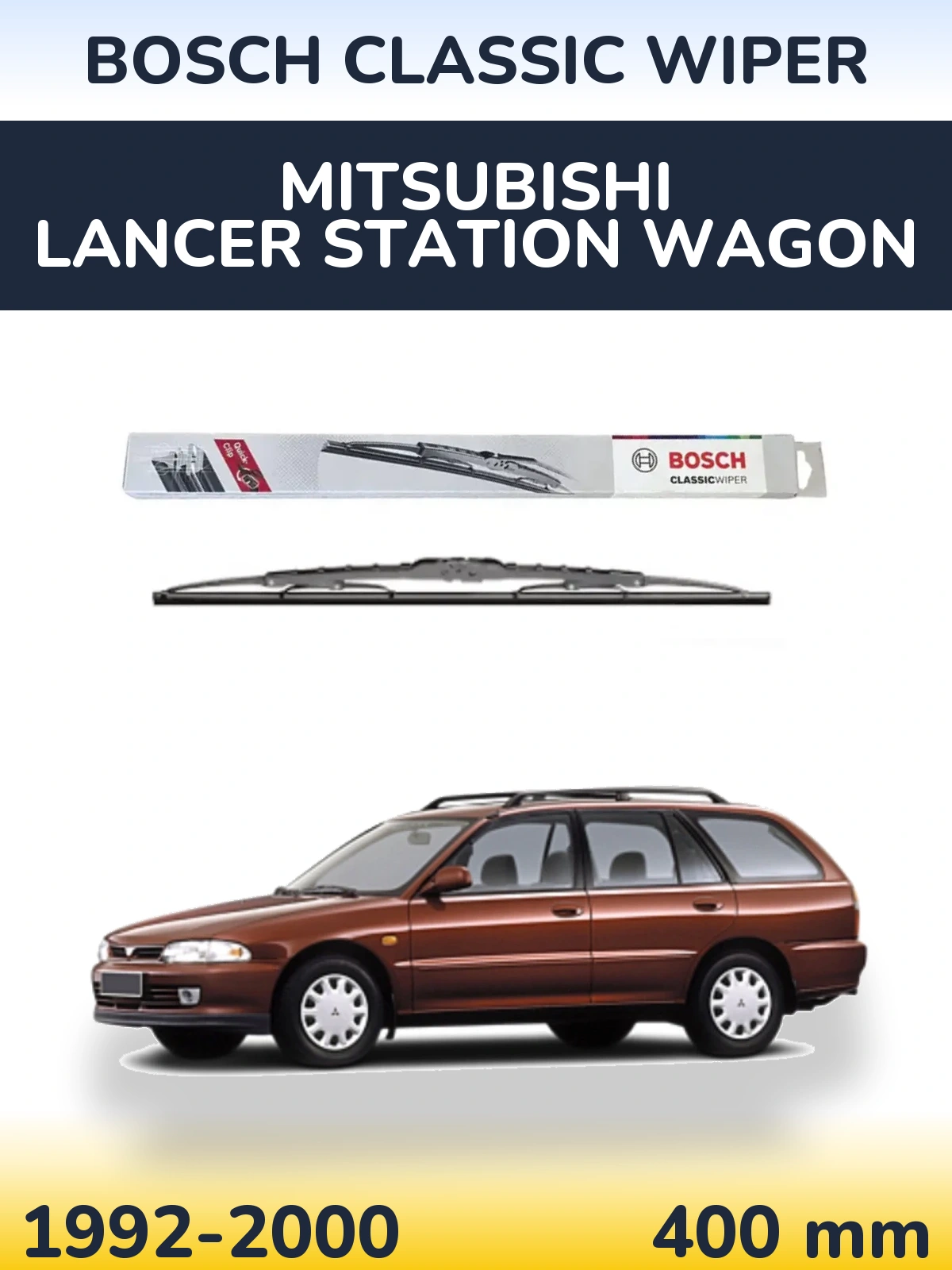 Tylna wycieraczka BOSCH Classic Wiper 400 mm do Mitsubishi Lancer Station Wagon 1992-2000