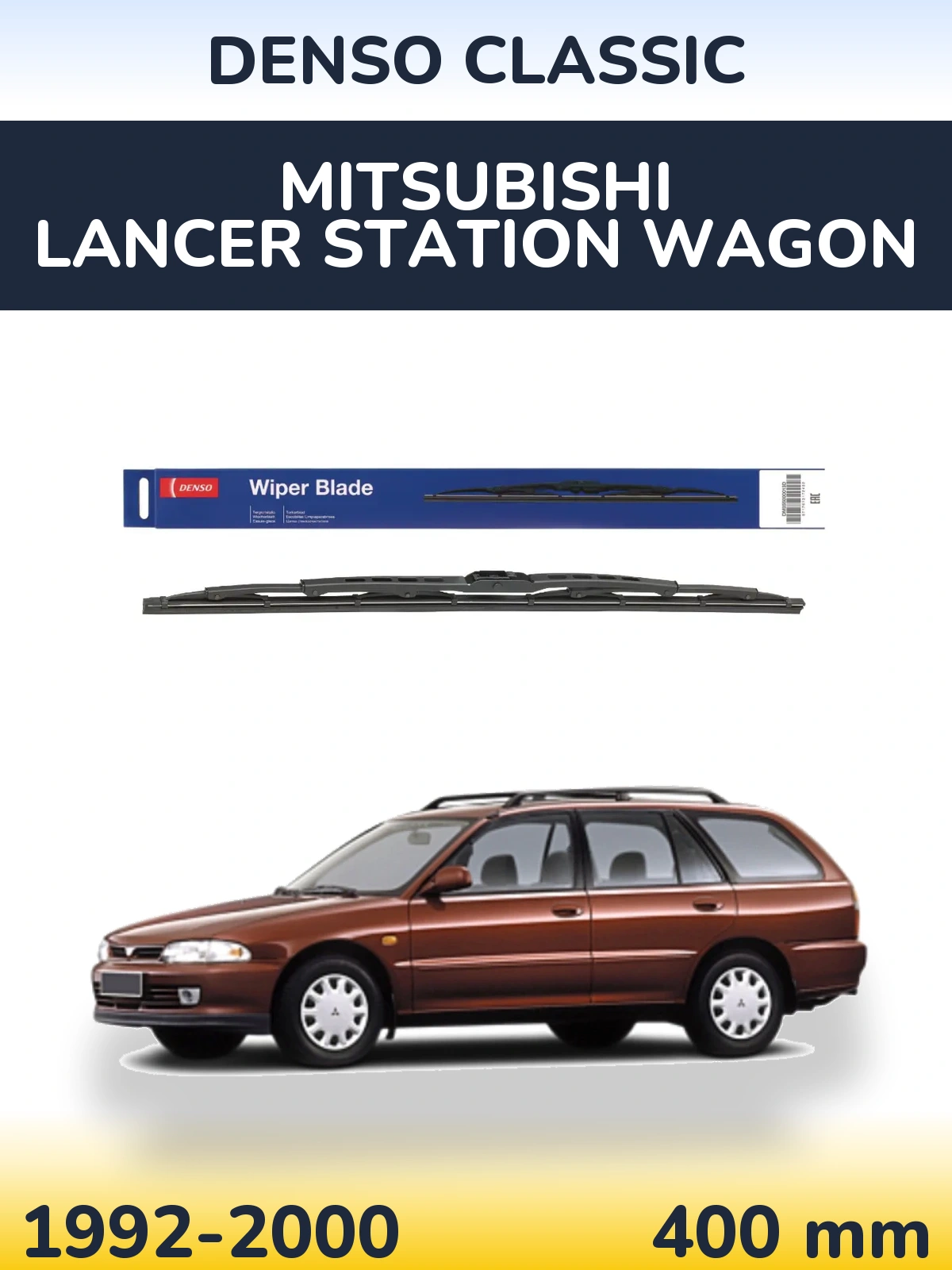 Tylna wycieraczka Denso Classic 400 mm do Mitsubishi Lancer Station Wagon 1992-2000