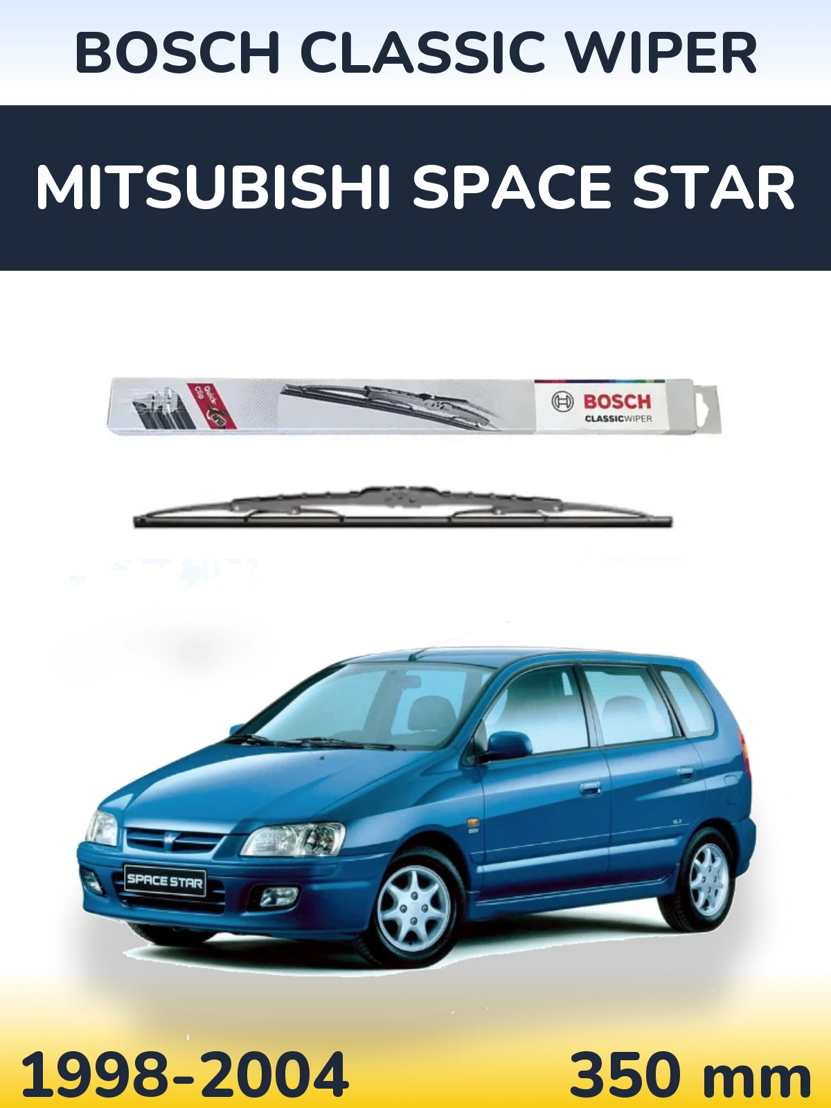Tylna wycieraczka BOSCH Classic Wiper 340 mm do Mitsubishi Space Star 1998-2004