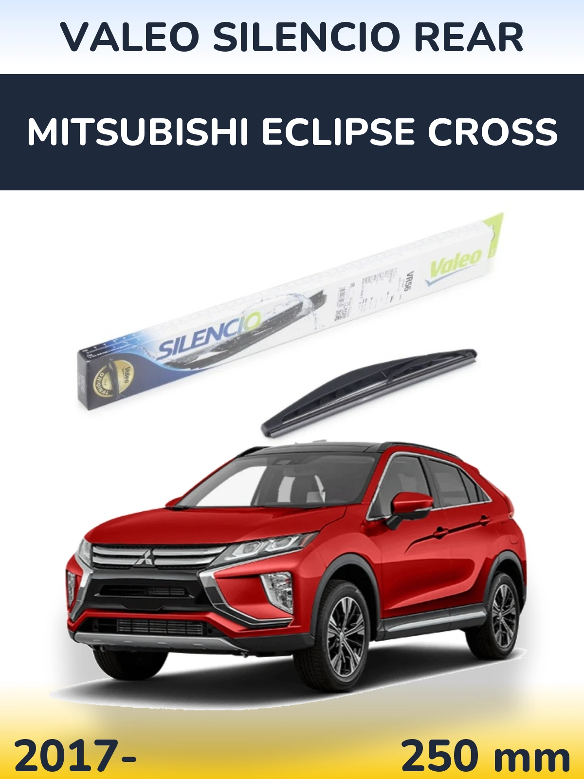 Задний дворник Valeo Silencio Rear 240 мм для Mitsubishi Eclipse Cross 2017-2026