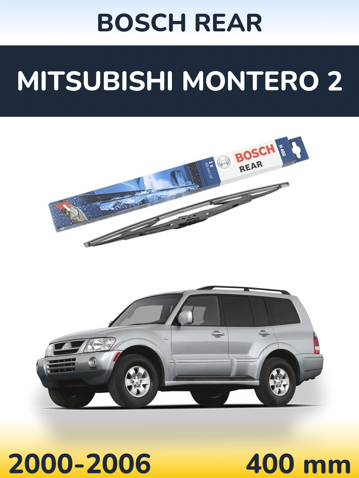 Tylna wycieraczka BOSCH Rear 400 mm do Mitsubishi Montero 2 2000-2006