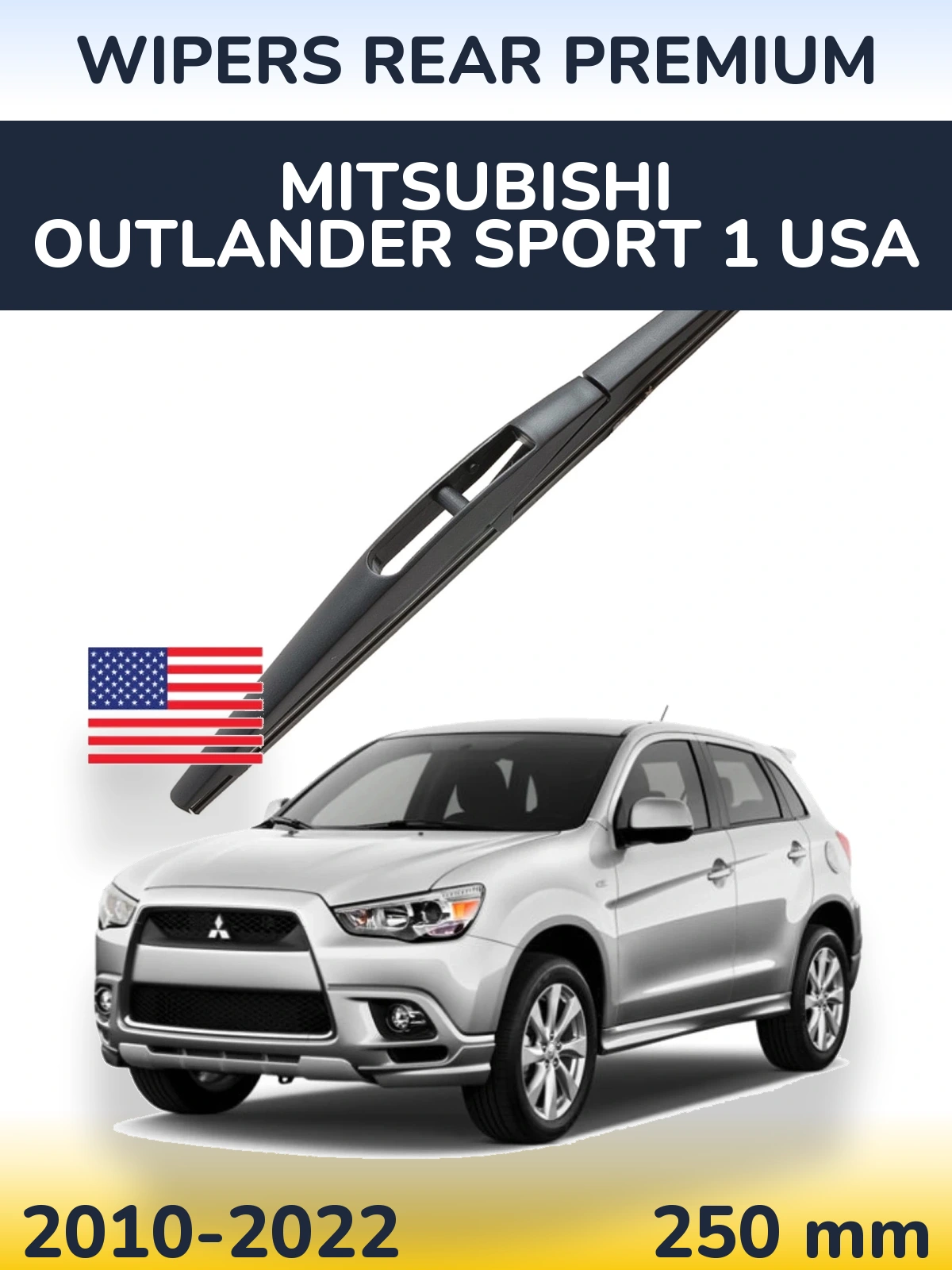 Tylna wycieraczka WIPERS REAR PREMIUM 250 mm do Mitsubishi Outlander Sport 1 USA 2010-2022